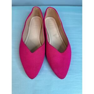 Corso Como Julia Knit pointed-toe flats in pink Size 11-11.5